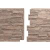 imageEkena Millwork 48 58quotW x 24 34quotH x 1 14quotD Cascade Stacked Stone StoneWall Faux Stone Siding Panel Smokey RidgeMount Vernon