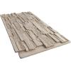 imageEkena Millwork 48 58quotW x 24 34quotH x 1 14quotD Cascade Stacked Stone StoneWall Faux Stone Siding Panel Smokey RidgeSea Shell