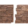 imageEkena Millwork 48 58quotW x 24 34quotH x 1 14quotD Cascade Stacked Stone StoneWall Faux Stone Siding Panel Smokey RidgeSedona