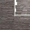 imageEkena Millwork 48 58quotW x 24 34quotH x 1 14quotD Cascade Stacked Stone StoneWall Faux Stone Siding Panel Smokey RidgeSlate Gray