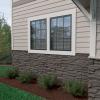imageEkena Millwork 48 58quotW x 24 34quotH x 1 14quotD Cascade Stacked Stone StoneWall Faux Stone Siding Panel Smokey RidgeSlate Gray