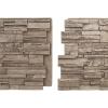 imageEkena Millwork 48 58quotW x 24 34quotH x 1 14quotD Cascade Stacked Stone StoneWall Faux Stone Siding Panel Smokey RidgeSoft Ash