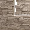 imageEkena Millwork 48 58quotW x 24 34quotH x 1 14quotD Cascade Stacked Stone StoneWall Faux Stone Siding Panel Smokey RidgeSoft Ash