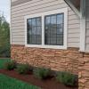 imageEkena Millwork 48 58quotW x 24 34quotH x 1 14quotD Cascade Stacked Stone StoneWall Faux Stone Siding Panel Smokey RidgeWheat Field