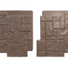 imageEkena Millwork 49quotW x 24 12quotH x 1 14quotD Castle Rock Stacked Stone StoneWall Faux Stone Siding Panel Canyon BrownAutumn Bronze