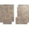 imageEkena Millwork 49quotW x 24 12quotH x 1 14quotD Castle Rock Stacked Stone StoneWall Faux Stone Siding Panel Canyon BrownCannondale