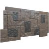 imageEkena Millwork 49quotW x 24 12quotH x 1 14quotD Castle Rock Stacked Stone StoneWall Faux Stone Siding Panel Canyon BrownCanyon Brown