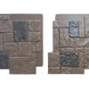 imageEkena Millwork 49quotW x 24 12quotH x 1 14quotD Castle Rock Stacked Stone StoneWall Faux Stone Siding Panel Canyon BrownCanyon Brown