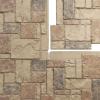 imageEkena Millwork 49quotW x 24 12quotH x 1 14quotD Castle Rock Stacked Stone StoneWall Faux Stone Siding Panel Canyon BrownColfax