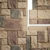 imageEkena Millwork 49quotW x 24 12quotH x 1 14quotD Castle Rock Stacked Stone StoneWall Faux Stone Siding Panel Canyon BrownColfax