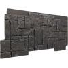 imageEkena Millwork 49quotW x 24 12quotH x 1 14quotD Castle Rock Stacked Stone StoneWall Faux Stone Siding Panel Canyon BrownDark River