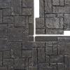 imageEkena Millwork 49quotW x 24 12quotH x 1 14quotD Castle Rock Stacked Stone StoneWall Faux Stone Siding Panel Canyon BrownDark River
