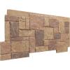 imageEkena Millwork 49quotW x 24 12quotH x 1 14quotD Castle Rock Stacked Stone StoneWall Faux Stone Siding Panel Canyon BrownFall Bank
