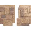 imageEkena Millwork 49quotW x 24 12quotH x 1 14quotD Castle Rock Stacked Stone StoneWall Faux Stone Siding Panel Canyon BrownFall Bank