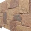 imageEkena Millwork 49quotW x 24 12quotH x 1 14quotD Castle Rock Stacked Stone StoneWall Faux Stone Siding Panel Canyon BrownFall Bank