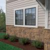 imageEkena Millwork 49quotW x 24 12quotH x 1 14quotD Castle Rock Stacked Stone StoneWall Faux Stone Siding Panel Canyon BrownFall Bank