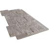 imageEkena Millwork 49quotW x 24 12quotH x 1 14quotD Castle Rock Stacked Stone StoneWall Faux Stone Siding Panel Canyon BrownGrey Granite