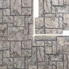 imageEkena Millwork 49quotW x 24 12quotH x 1 14quotD Castle Rock Stacked Stone StoneWall Faux Stone Siding Panel Canyon BrownLinen Graphite