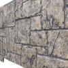 imageEkena Millwork 49quotW x 24 12quotH x 1 14quotD Castle Rock Stacked Stone StoneWall Faux Stone Siding Panel Canyon BrownLinen Graphite