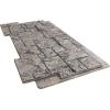 imageEkena Millwork 49quotW x 24 12quotH x 1 14quotD Castle Rock Stacked Stone StoneWall Faux Stone Siding Panel Canyon BrownLinen Graphite