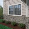 imageEkena Millwork 49quotW x 24 12quotH x 1 14quotD Castle Rock Stacked Stone StoneWall Faux Stone Siding Panel Canyon BrownLinen Graphite