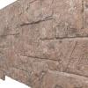 imageEkena Millwork 49quotW x 24 12quotH x 1 14quotD Castle Rock Stacked Stone StoneWall Faux Stone Siding Panel Canyon BrownMount Vernon
