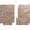 imageEkena Millwork 49quotW x 24 12quotH x 1 14quotD Castle Rock Stacked Stone StoneWall Faux Stone Siding Panel Canyon BrownMount Vernon