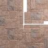 imageEkena Millwork 49quotW x 24 12quotH x 1 14quotD Castle Rock Stacked Stone StoneWall Faux Stone Siding Panel Canyon BrownOrchard Cliff