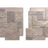 imageEkena Millwork 49quotW x 24 12quotH x 1 14quotD Castle Rock Stacked Stone StoneWall Faux Stone Siding Panel Canyon BrownPolermo