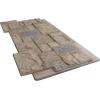 imageEkena Millwork 49quotW x 24 12quotH x 1 14quotD Castle Rock Stacked Stone StoneWall Faux Stone Siding Panel Canyon BrownRockwall