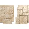 imageEkena Millwork 49quotW x 24 12quotH x 1 14quotD Castle Rock Stacked Stone StoneWall Faux Stone Siding Panel Canyon BrownSandstone
