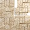 imageEkena Millwork 49quotW x 24 12quotH x 1 14quotD Castle Rock Stacked Stone StoneWall Faux Stone Siding Panel Canyon BrownSandstone