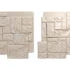 imageEkena Millwork 49quotW x 24 12quotH x 1 14quotD Castle Rock Stacked Stone StoneWall Faux Stone Siding Panel Canyon BrownSea Shell
