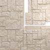 imageEkena Millwork 49quotW x 24 12quotH x 1 14quotD Castle Rock Stacked Stone StoneWall Faux Stone Siding Panel Canyon BrownSea Shell