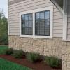 imageEkena Millwork 49quotW x 24 12quotH x 1 14quotD Castle Rock Stacked Stone StoneWall Faux Stone Siding Panel Canyon BrownSea Shell