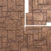 imageEkena Millwork 49quotW x 24 12quotH x 1 14quotD Castle Rock Stacked Stone StoneWall Faux Stone Siding Panel Canyon BrownSedona