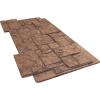 imageEkena Millwork 49quotW x 24 12quotH x 1 14quotD Castle Rock Stacked Stone StoneWall Faux Stone Siding Panel Canyon BrownSedona