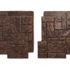 imageEkena Millwork 49quotW x 24 12quotH x 1 14quotD Castle Rock Stacked Stone StoneWall Faux Stone Siding Panel Canyon BrownSequoia Valley