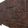 imageEkena Millwork 49quotW x 24 12quotH x 1 14quotD Castle Rock Stacked Stone StoneWall Faux Stone Siding Panel Canyon BrownSequoia Valley