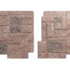 imageEkena Millwork 49quotW x 24 12quotH x 1 14quotD Castle Rock Stacked Stone StoneWall Faux Stone Siding Panel Canyon BrownShasta