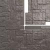 imageEkena Millwork 49quotW x 24 12quotH x 1 14quotD Castle Rock Stacked Stone StoneWall Faux Stone Siding Panel Canyon BrownSlate Gray