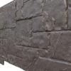 imageEkena Millwork 49quotW x 24 12quotH x 1 14quotD Castle Rock Stacked Stone StoneWall Faux Stone Siding Panel Canyon BrownSlate Gray