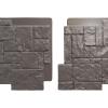 imageEkena Millwork 49quotW x 24 12quotH x 1 14quotD Castle Rock Stacked Stone StoneWall Faux Stone Siding Panel Canyon BrownSlate Gray