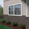 imageEkena Millwork 49quotW x 24 12quotH x 1 14quotD Castle Rock Stacked Stone StoneWall Faux Stone Siding Panel Canyon BrownSlate Gray