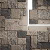 imageEkena Millwork 49quotW x 24 12quotH x 1 14quotD Castle Rock Stacked Stone StoneWall Faux Stone Siding Panel Canyon BrownSmokey Ridge