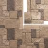 imageEkena Millwork 49quotW x 24 12quotH x 1 14quotD Castle Rock Stacked Stone StoneWall Faux Stone Siding Panel Canyon BrownSmokey Ridge