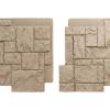 imageEkena Millwork 49quotW x 24 12quotH x 1 14quotD Castle Rock Stacked Stone StoneWall Faux Stone Siding Panel Canyon BrownValley Spring