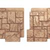 imageEkena Millwork 49quotW x 24 12quotH x 1 14quotD Castle Rock Stacked Stone StoneWall Faux Stone Siding Panel Canyon BrownWheat Field
