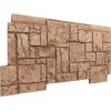 imageEkena Millwork 49quotW x 24 12quotH x 1 14quotD Castle Rock Stacked Stone StoneWall Faux Stone Siding Panel Canyon BrownWheat Field