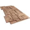 imageEkena Millwork 49quotW x 24 12quotH x 1 14quotD Castle Rock Stacked Stone StoneWall Faux Stone Siding Panel Canyon BrownWheat Field